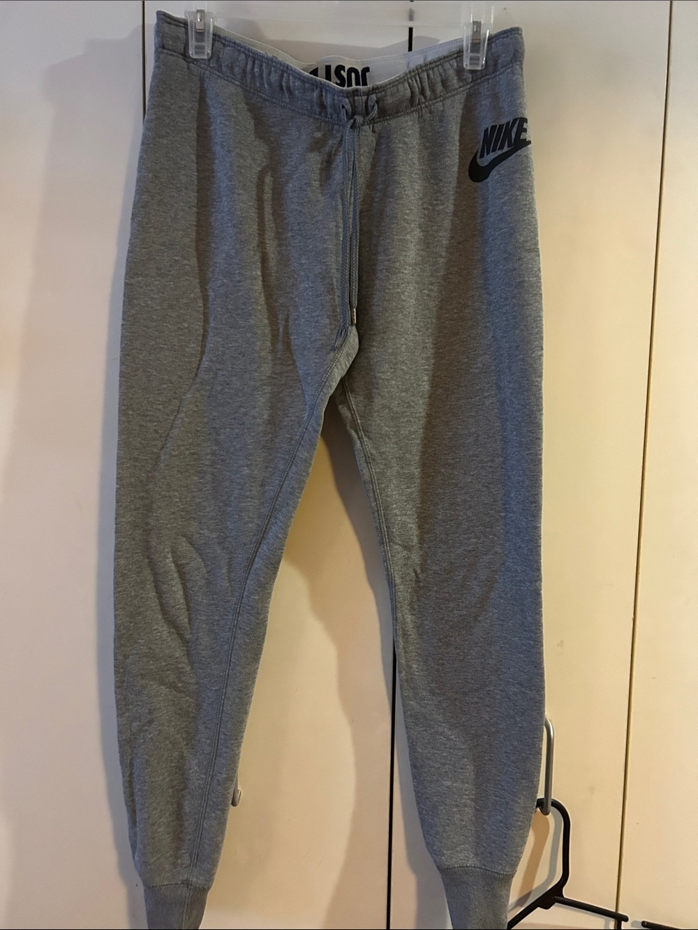 Nike Gray Women’s Sweatpants with Black Logo